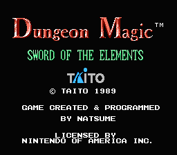 Dungeon Magic - Sword of the Elements (U) [!]-video
